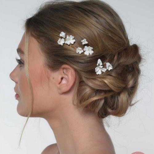 Accessoires robe de mariée fleurs cheveux bijoux mariage luxembourg - Marie Et Vous